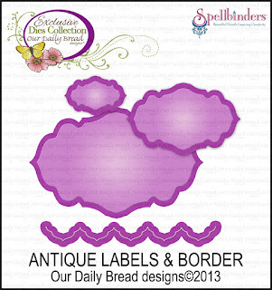 our daily bread designs, antique labels and border die