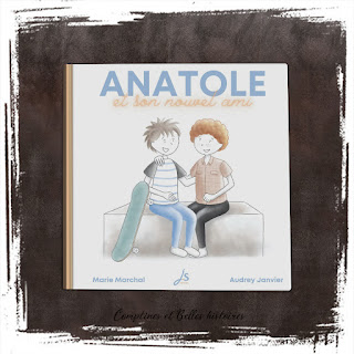 Anatole et son nouvel ami, livre pour enfant sur l'handicap et l'IEF, instruction en famille, école à la maison, de Marie Marchal et Audrey Janvier