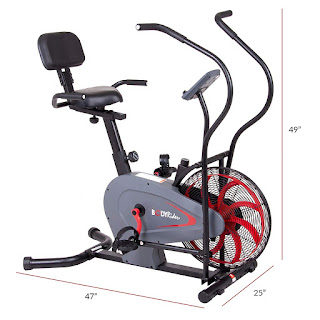 Body Rider BRF980 Stationary Upright Air Resistance Fan Bike, dimensions, image, review features & specifications