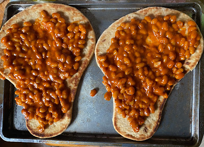 Heinz Tikka Beans on Naan Bread