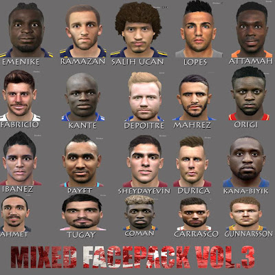 PES 2016 MixED Face Pack Vol. 3 by ManiaC Army FaceMaker