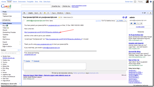 Cufon Java Script Linki