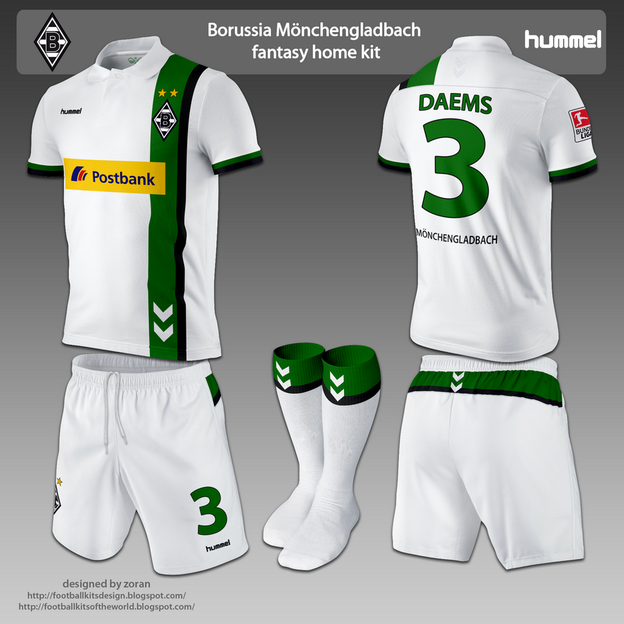 football kits design: Borussia Mönchengladbach fantasy ...