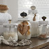Decorate glass jars for the bathroom