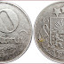 Santims: coin from Republic of Latvia (1922-2009); 1/100 lats