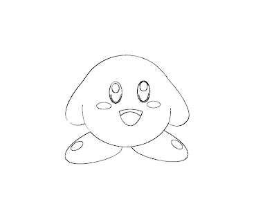 #10 Kirby Coloring Page