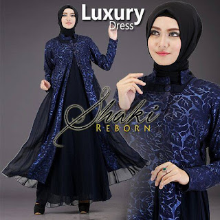 Luxury DRESS by Shaki navy