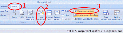 Menampilkan Dua Sheet Pada Waktu Yang Sama di Ms Excel