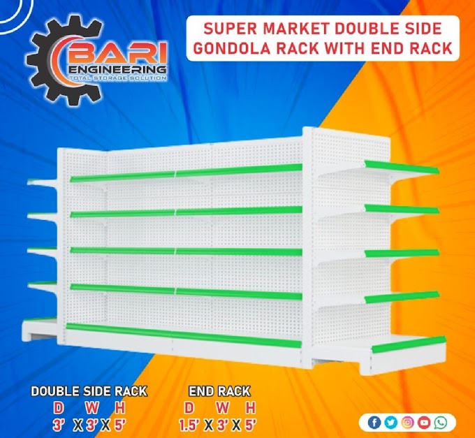 Double Side Gondola Racks | Mart Racks | Supermarket Racks | Mini Mart Rack