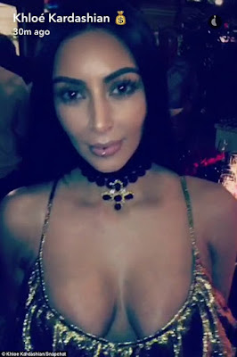 Kim Kardashian debuts lip ring at Kris Jenner's Christmas bash