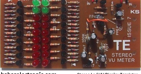 Skema Led Vu Display Menggunakan Transistor Bahar Electronic
