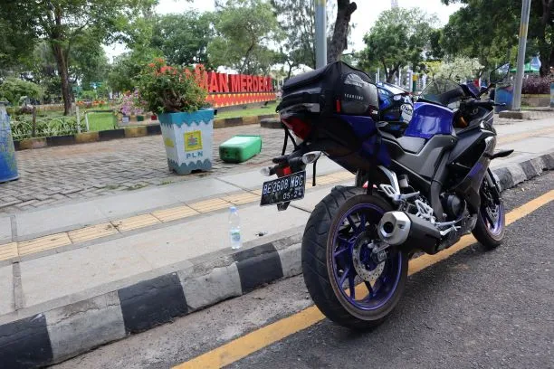Foto Motor Keren di Taman Merdeka kota Metro Lampung