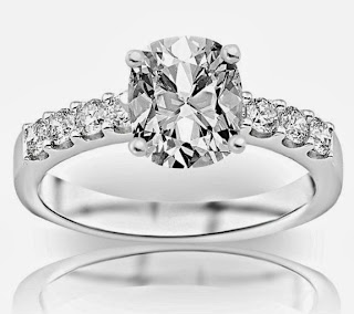 1.32 Carat GIA Certified Cushion Cut / Shape Classic Prong Set Round Diamond Engagement Ring ( G Color , VS1 Clarity )