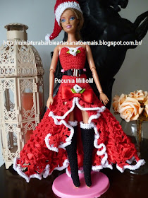 Barbie E Seu Vestido De Crochê Para Arrasar No Natal 2016 Criado Por Pecunia MillioM 2