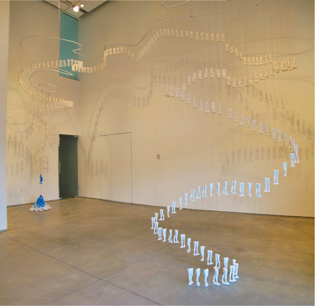 Jen Harmon Allen Walking Shadows installation Mountain of Measure Art Association of Jackson Hole
