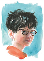 Aquarelle tirée de "Harry Potter à l'école des sorciers", Gallimard, 2015