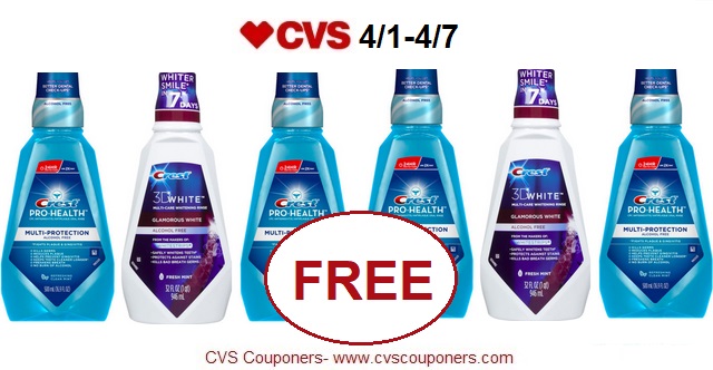 http://www.cvscouponers.com/2018/03/free-crest-prohealth-or-3d-white.html