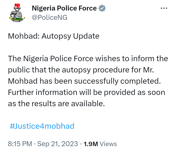 Late Nigerian rapper, Aloba Promise Oladimeji, professionally known as, Mohbad