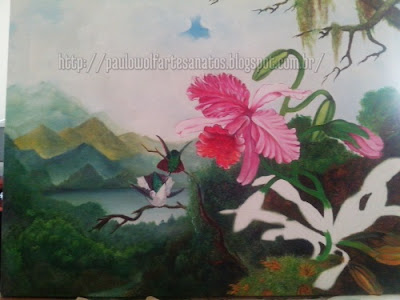 pintura-em-tela-beija-flor-com-orquidea