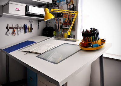 Make a DIY Drafting Table from an IKEA Desktop