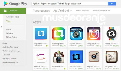 Aplikasi Repost Instagram Terbaik Tanpa Watermark