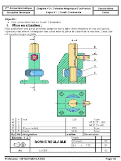 dessin industriel cours et exercices corrigés pdf