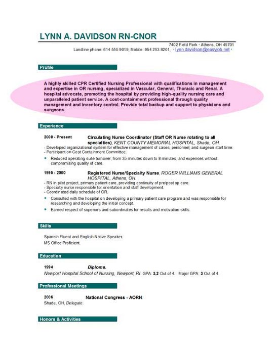Free Resume Objective Samples | Sample Resumes