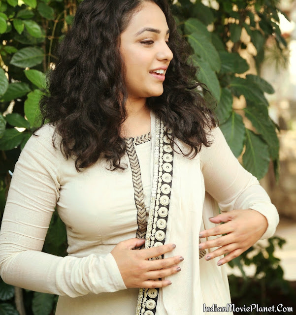 nithya menon hot photo shoot tight white salwar