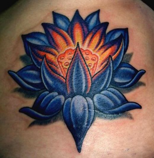 Deff love this blue lotus flower tattoo as it's just a work of art