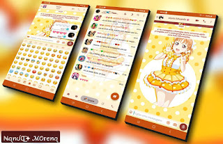 Anime Girl Orange Theme For YOWhatsApp & YX WhatsApp By Nanda