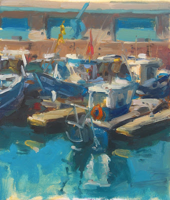 jean-francois rolinat daily painting plein air colour couleur fishing fleet flotille peche