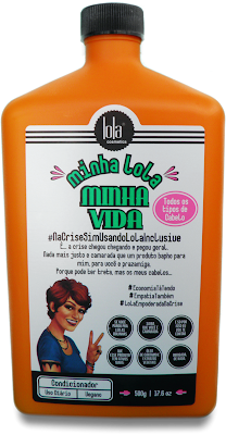 Teste completíssimo do Condicionador Minha Lola Minha Vida da Lola Cosmetics, frasco laranjado
