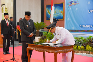 Ini Kata Pj Gubernur NTB Saat Hadiri Pelantikan Pj Bupati Lombok Barat.