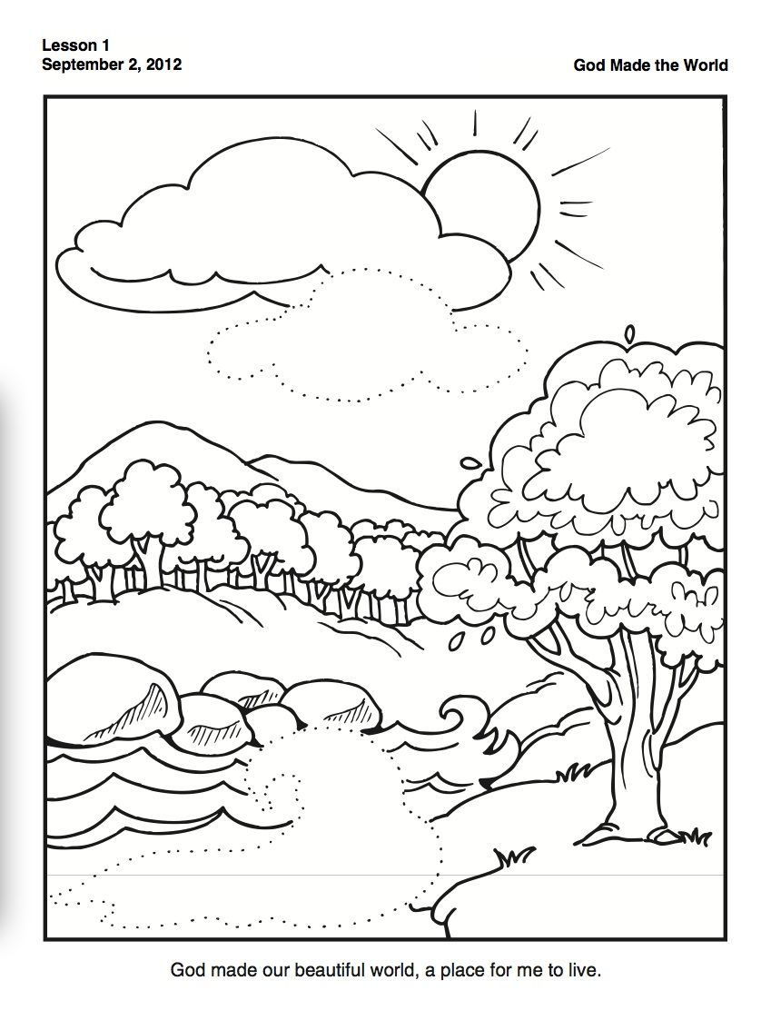 Creation Coloring Page For Preschoolers Creation Coloring Pages Creation Coloring Page For Preschoolers Creation Coloring Pages