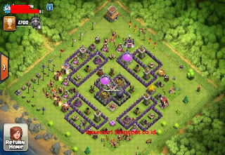 Gambar Base TH 8 Type Farming, Hibrid dan Troopy Terkuat