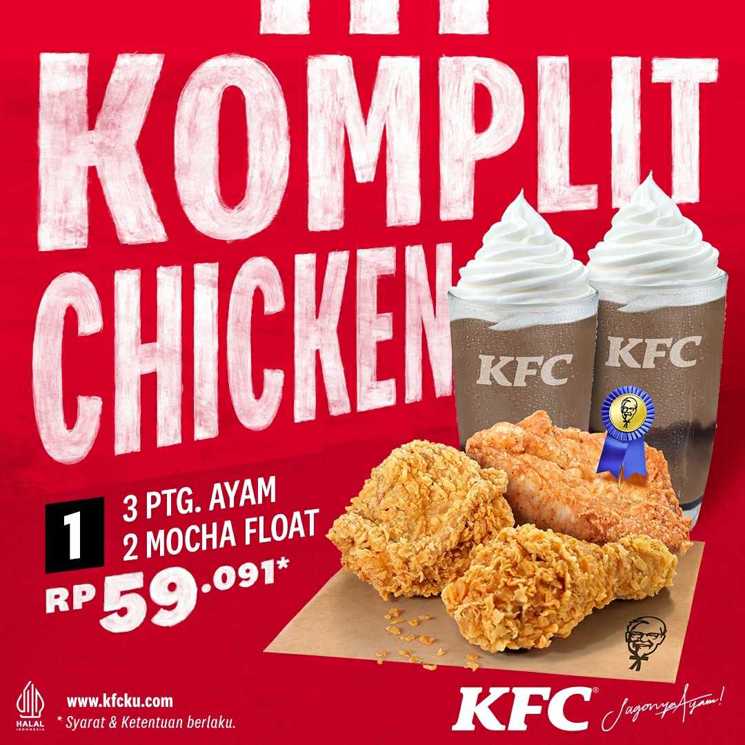 Promo KFC Diskon Paket KOMPLIT Chicken