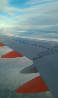 View from the window of a plane