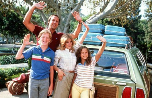 Chevy Chase, Beverly D'Angelo, Anthony Michael Hall y Dana Barron en 'Vacaciones', de Harold Ramis