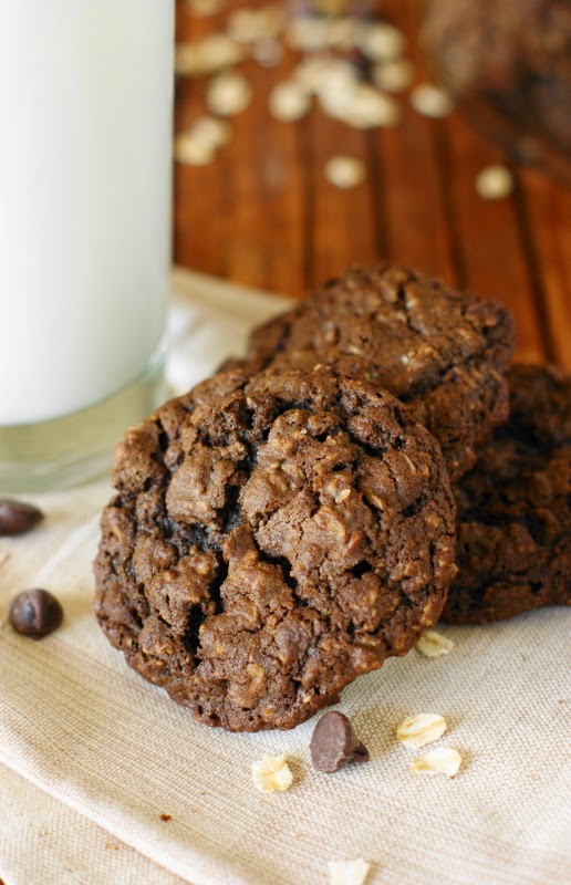 Triple Chocolate Oatmeal Cookies The Kitchen is My Playground
