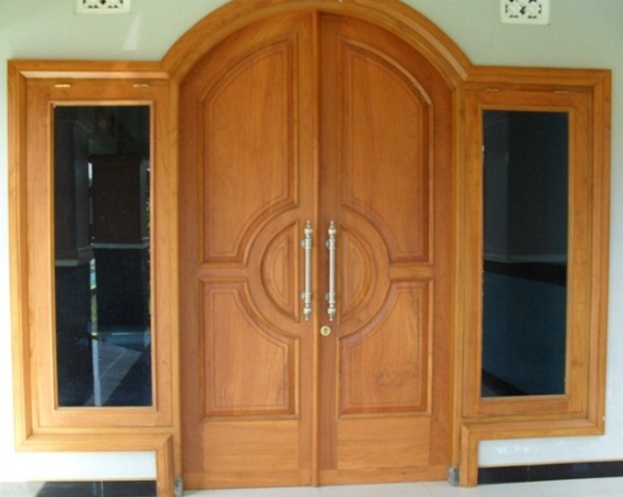 model desain pintu kayu rumah minimalis