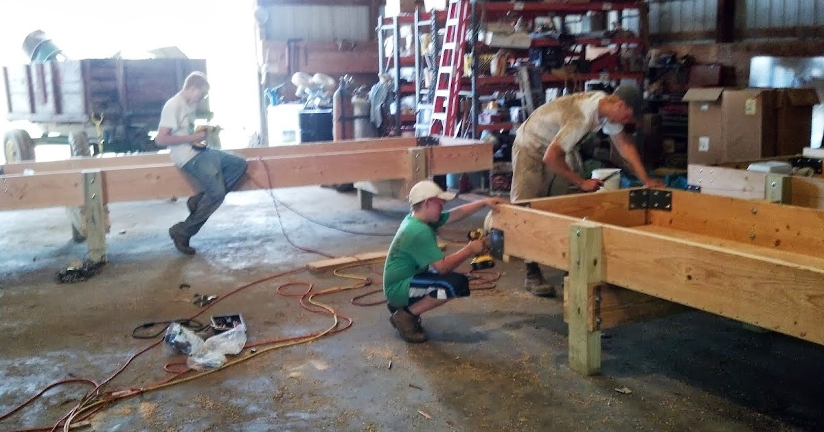 Deppe Bros. Cattle Company: Building Feed Bunks on a rainy day