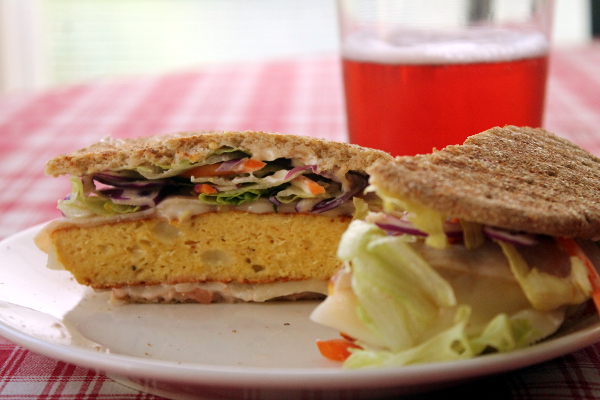 Hamburguesa de pollo cajún