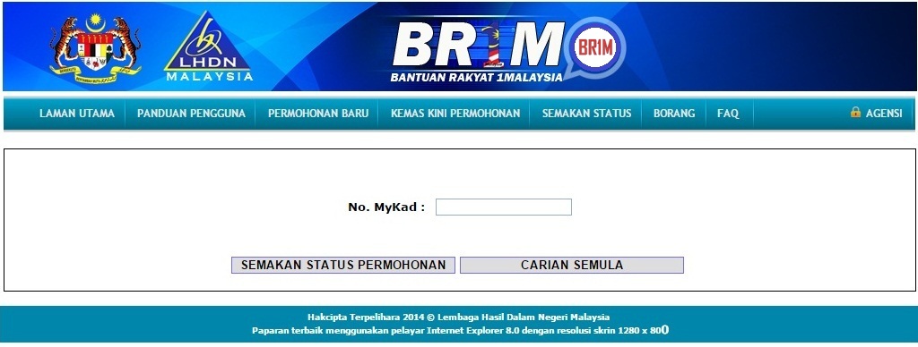 Terkini Keputusan Status Permohonan Br1m