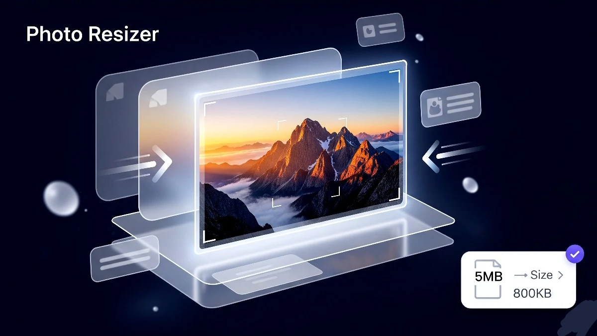 Photo Resizer - Easily resize your photo, reduce image size. superb quality. Superfast!