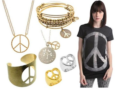 Nashelle Peace Sign Cuff Bracelet at penelopepoet.com