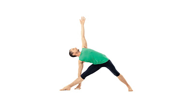 Extended triangle pose