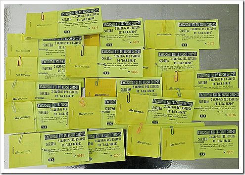 As rifas para a Excursión de Fin de Curso