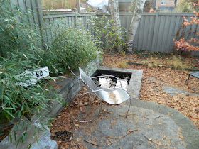 Cabbagetown Backyard Fall Cleanup Before by Paul Jung Gardening Services--a Toronto Gardening Services Company