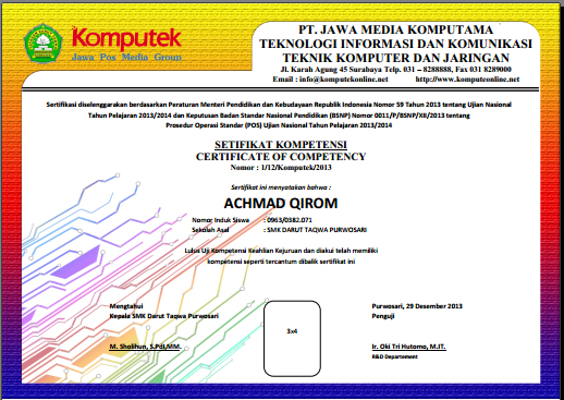 Contoh Laporan Magang Smk Tata Boga Modif L