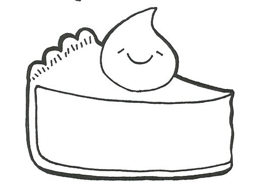Pie Coloring Page Coloring Pages